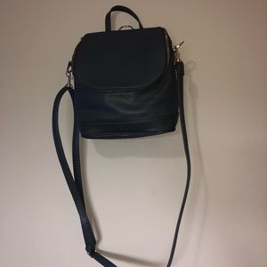 Charcoal grey backpack/purse
